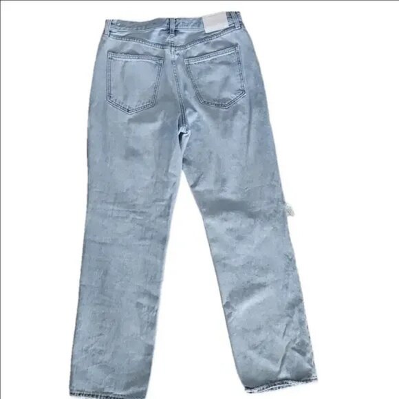 Denim Forum  Distressed Women's Jeans 29 Never Worn Joni High Rise Loose - Picture 2 of 2
